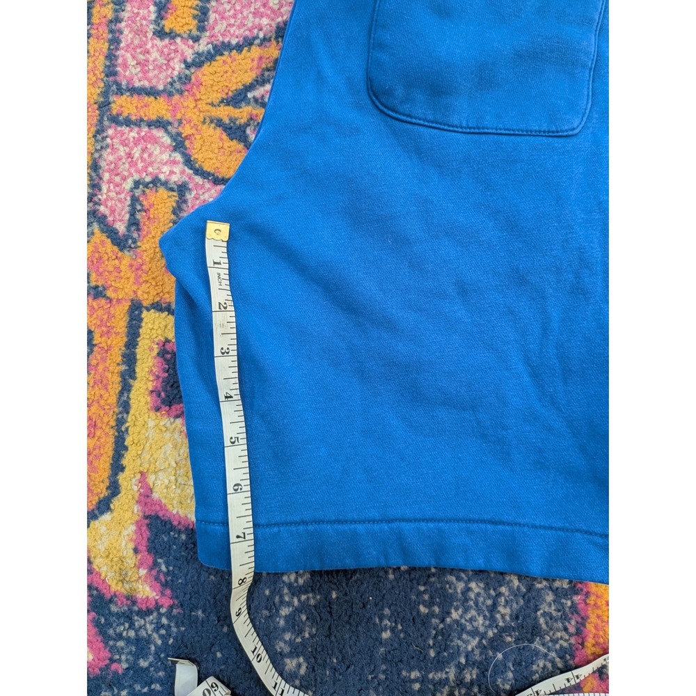 $90 MICHAEL KORS Mens Tide Blue Logo Tape Sweat Shorts XS Elastic Drawstring EUC - Picture 6 of 7